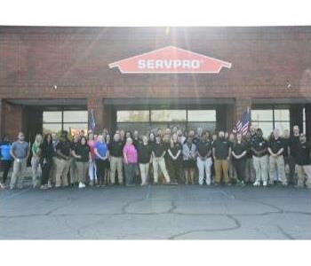 group picture of servpro team